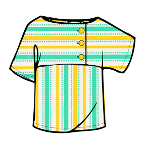 Fashion sewing patterns for LADIES T-Shirts T-Shirt 7343